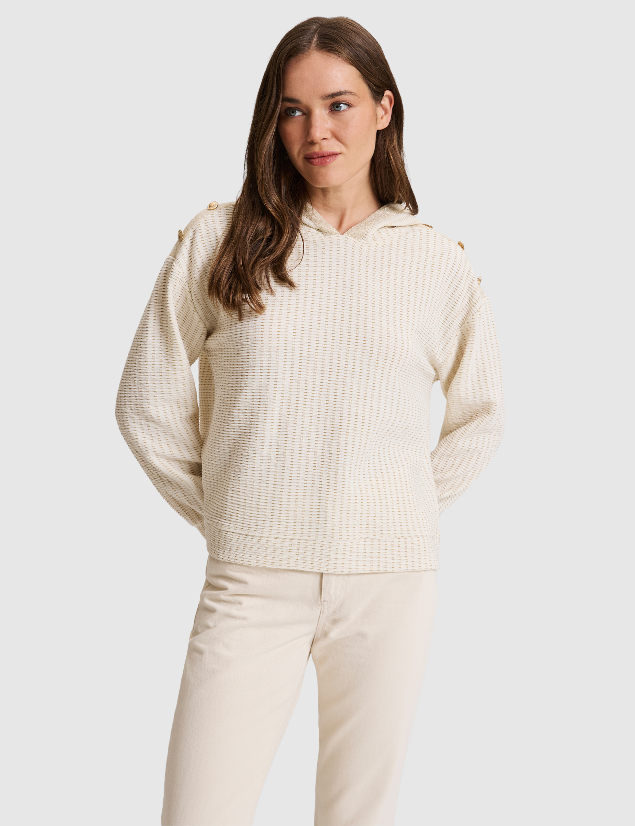 Ekru Oversize Sweatshirt