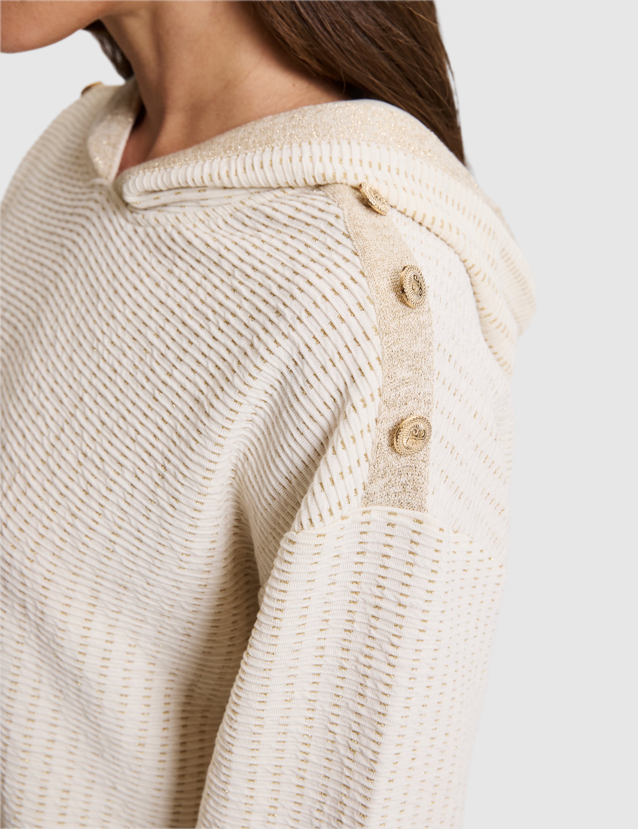 Ekru Oversize Sweatshirt