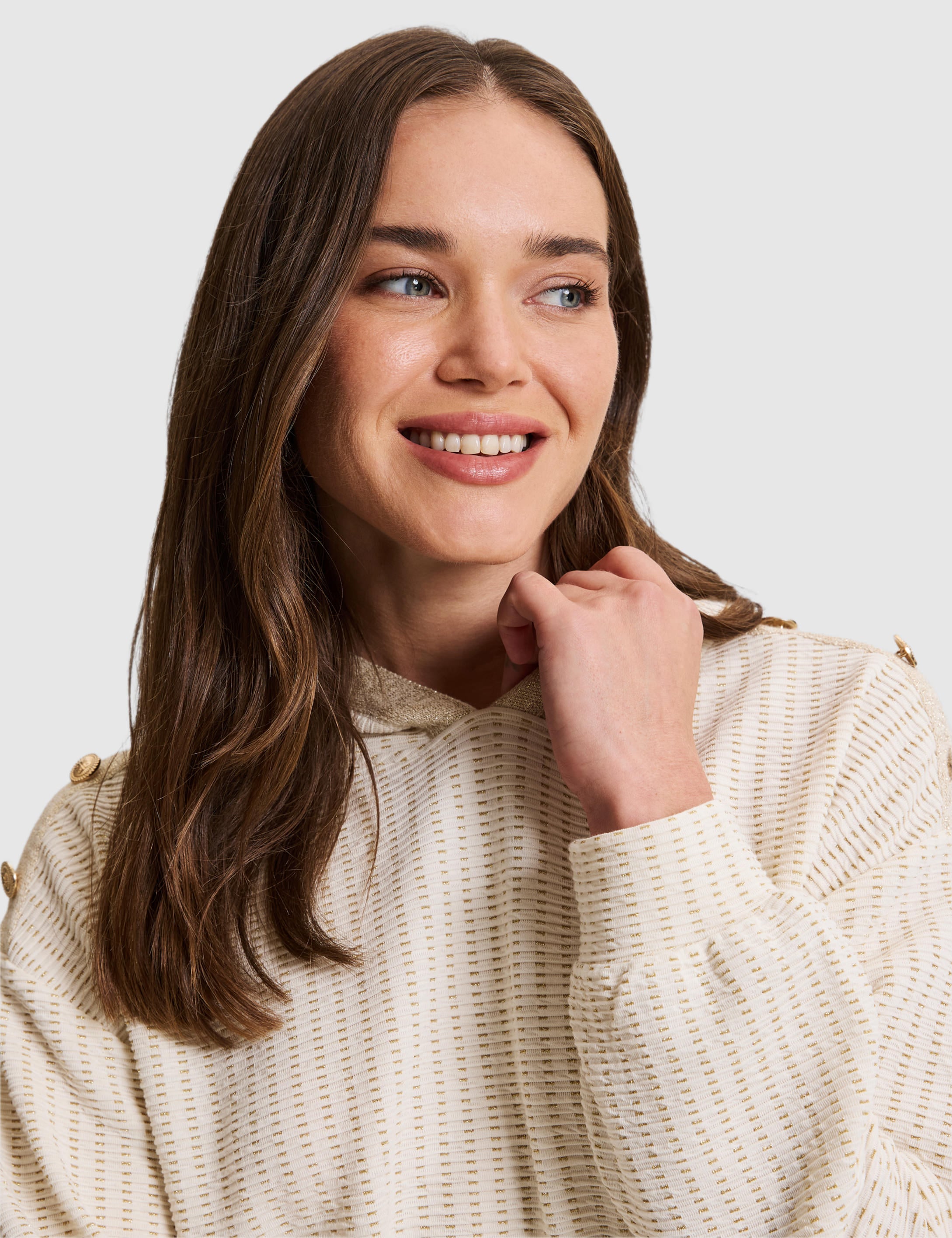 Ekru Oversize Sweatshirt