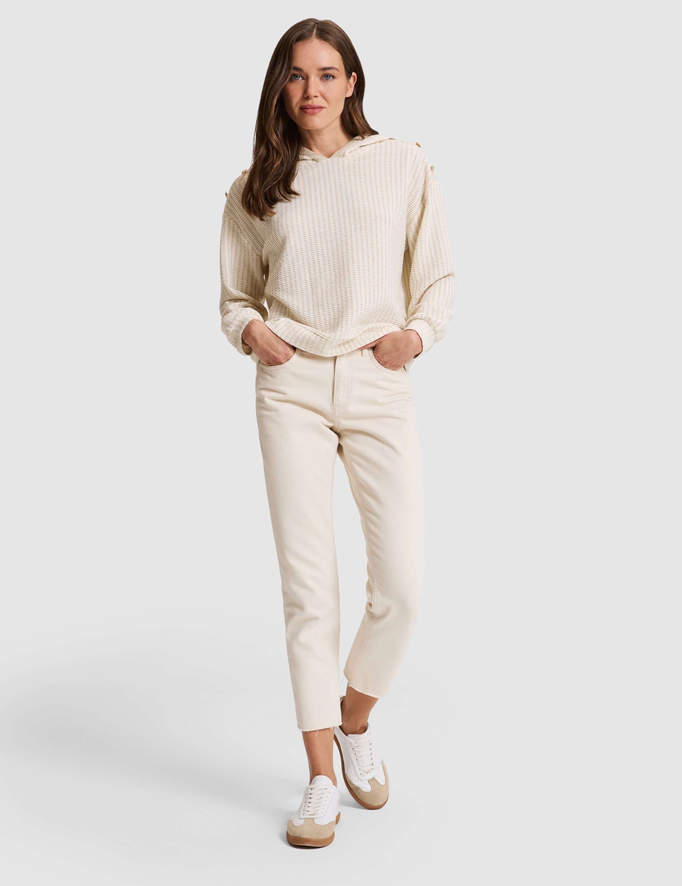 Ekru Oversize Sweatshirt - 50325428005