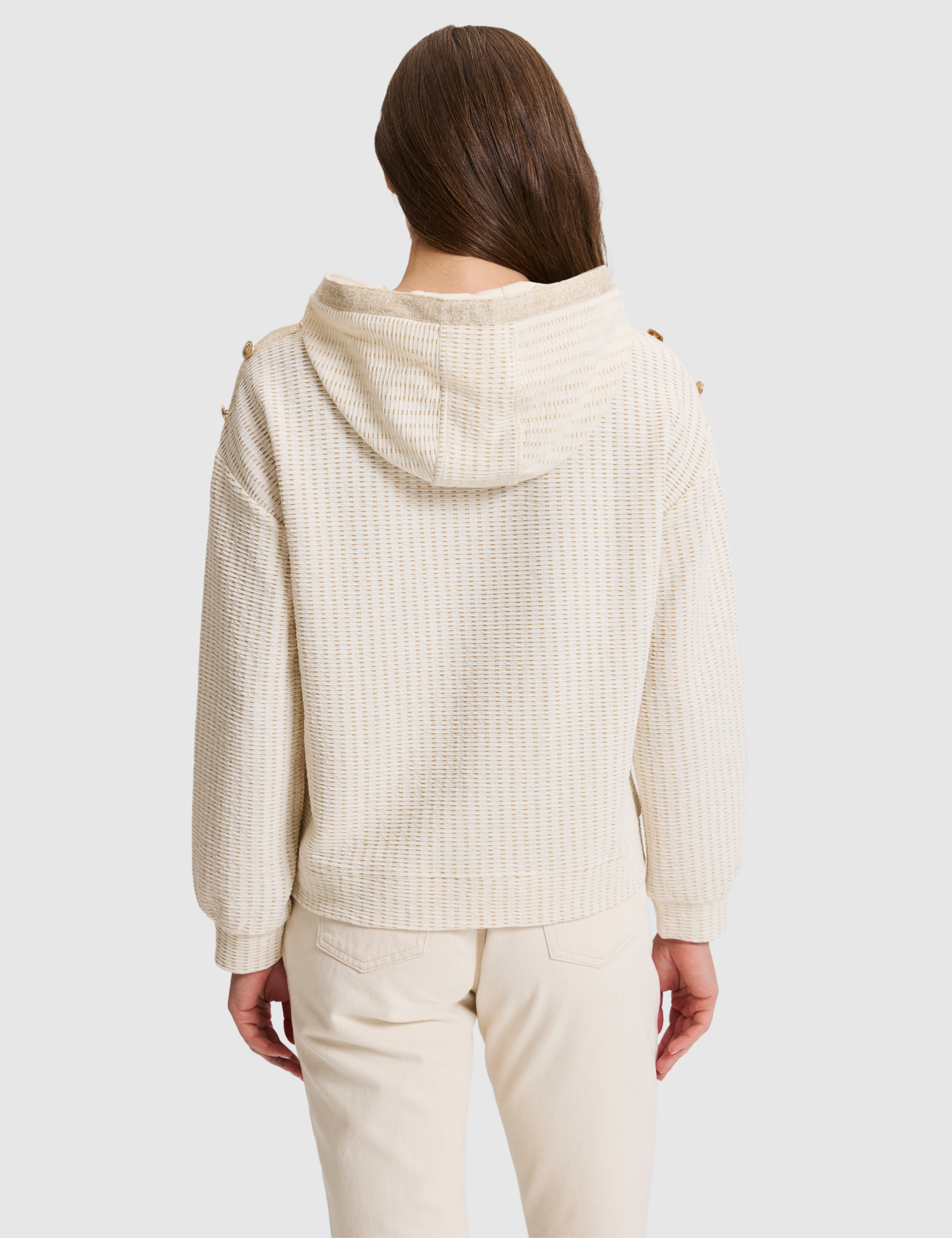 Ekru Oversize Sweatshirt - 50325428005