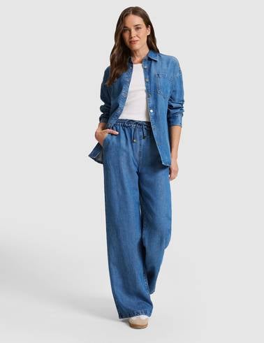 Mavi Comfort Fit Jean Gömlek
