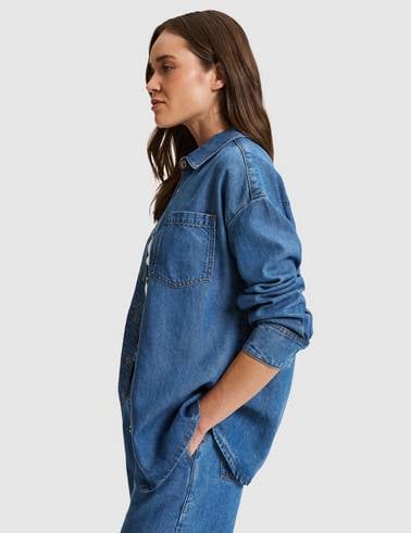 Mavi Comfort Fit Jean Gömlek