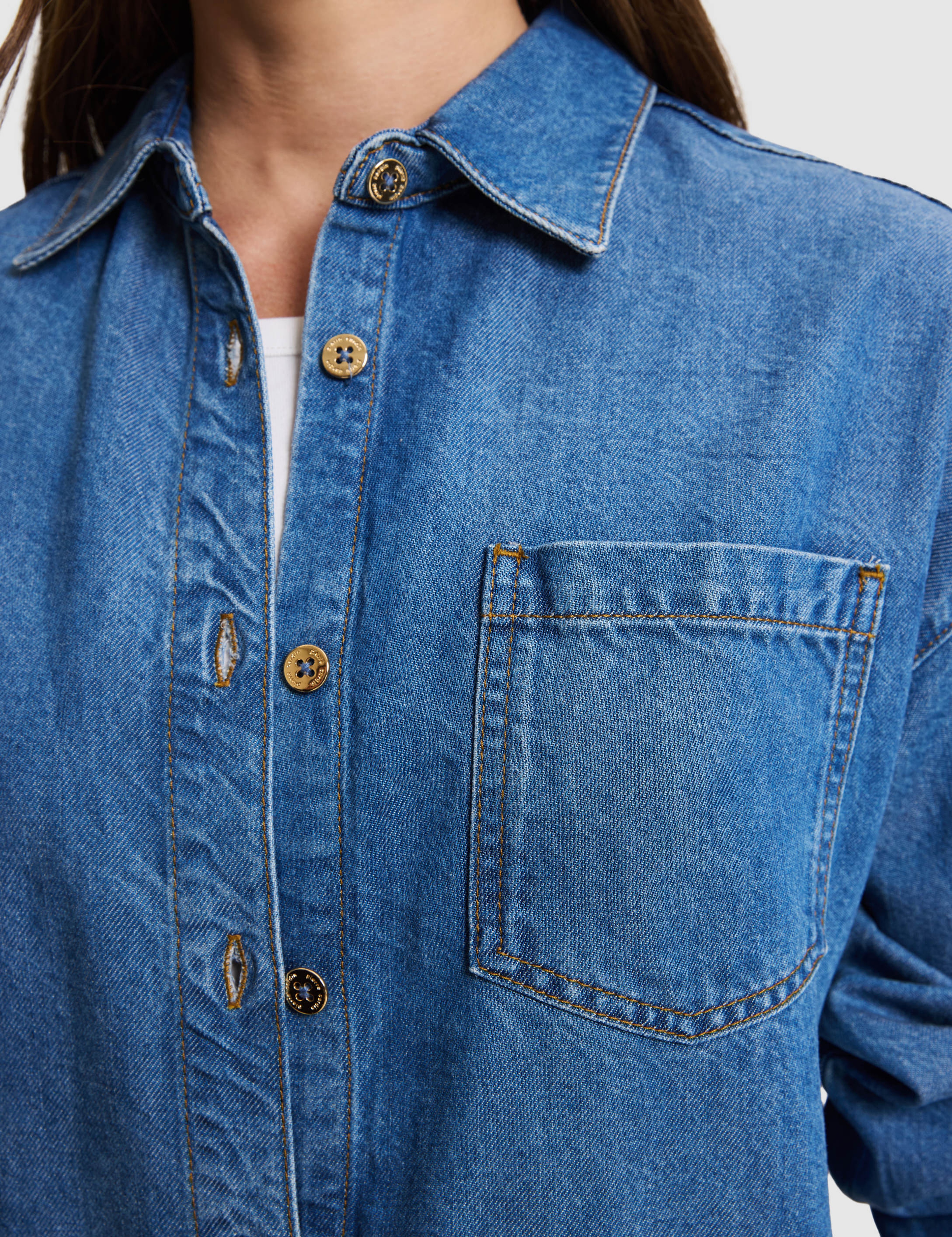 Mavi Comfort Fit Jean Gömlek