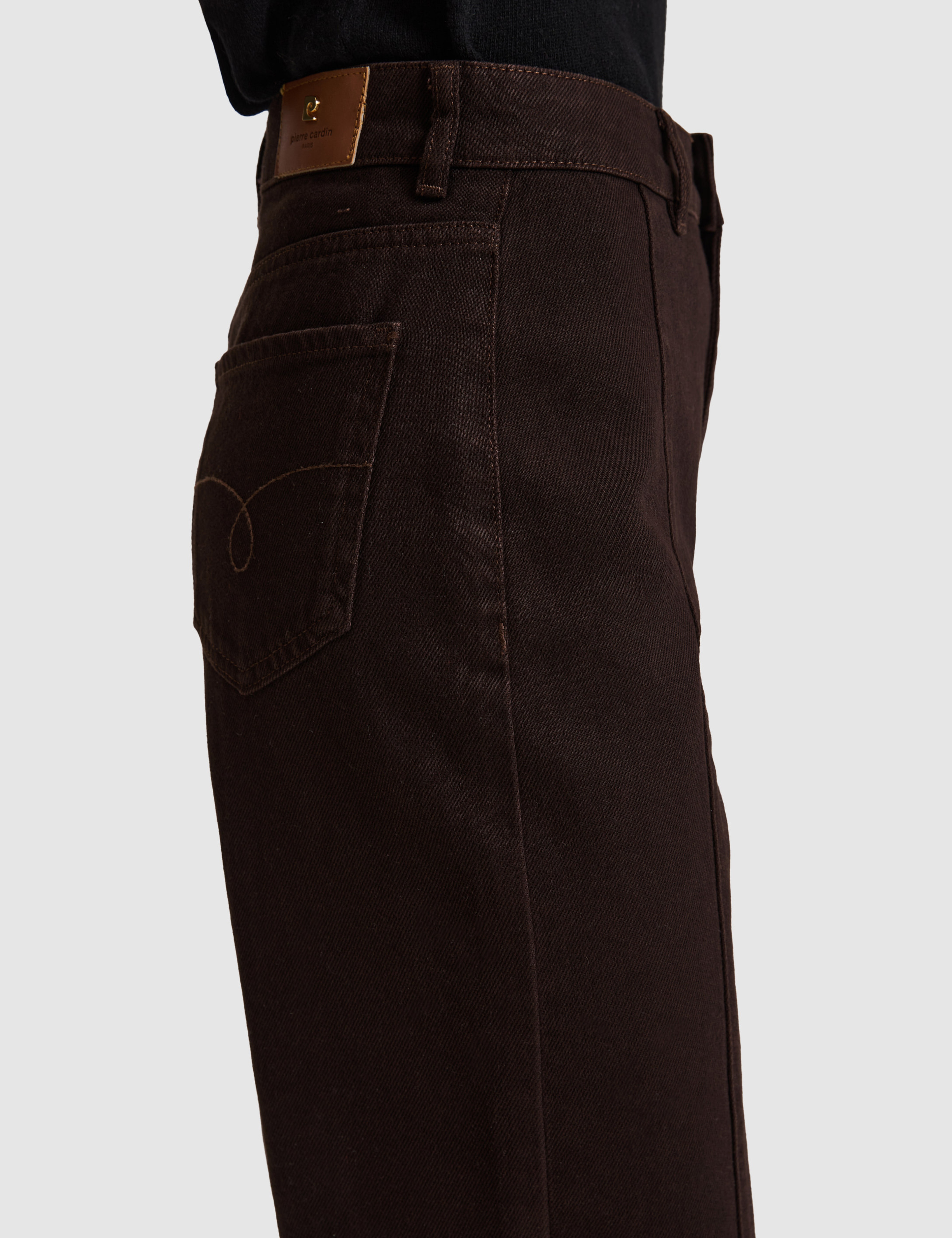 Kahverengi BARREL FIT Jean Pantolon