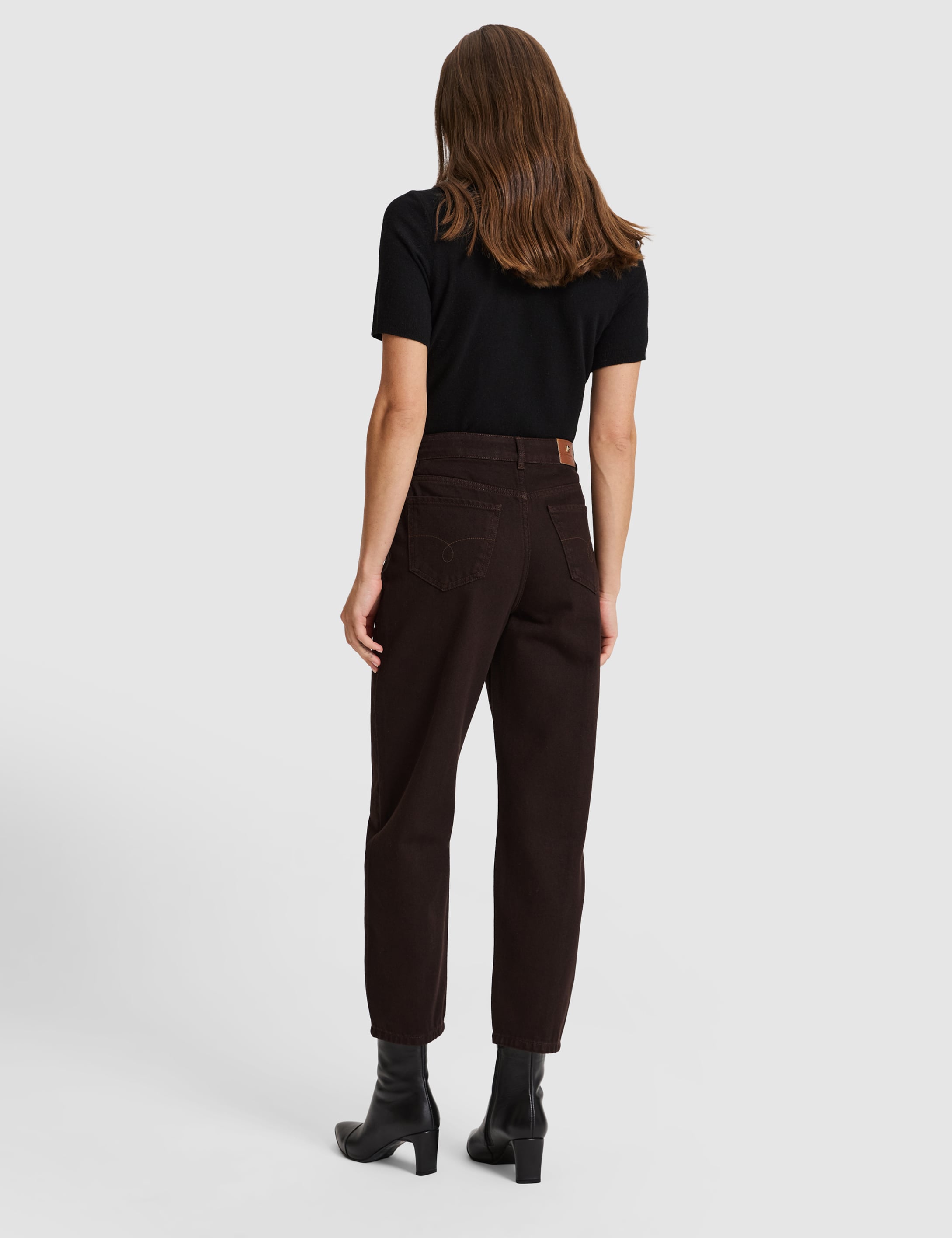 Kahverengi BARREL FIT Jean Pantolon - 50330649014