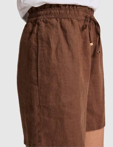 Kahverengi Comfort Fit Bermuda Şort
