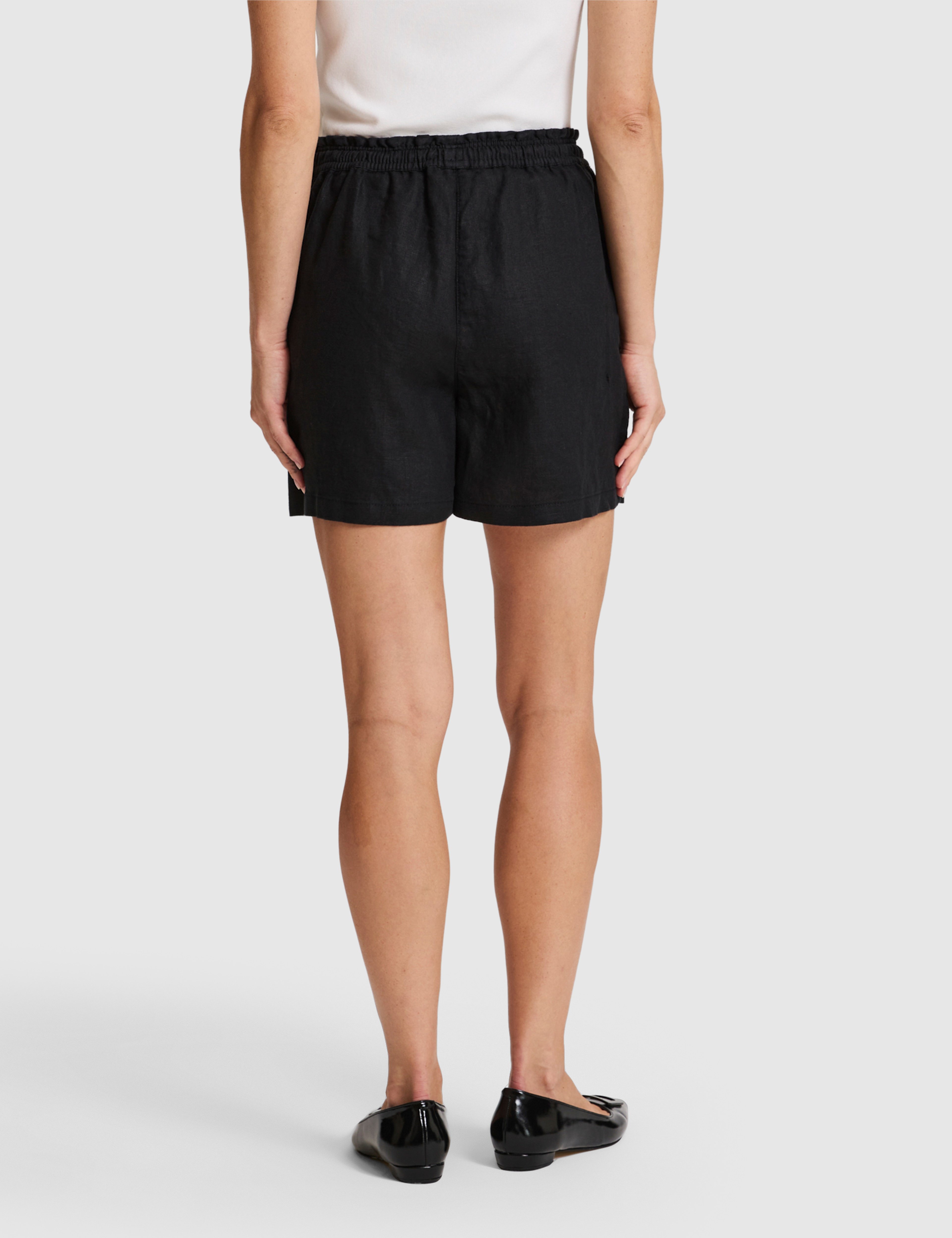 Siyah Comfort Fit Bermuda Şort