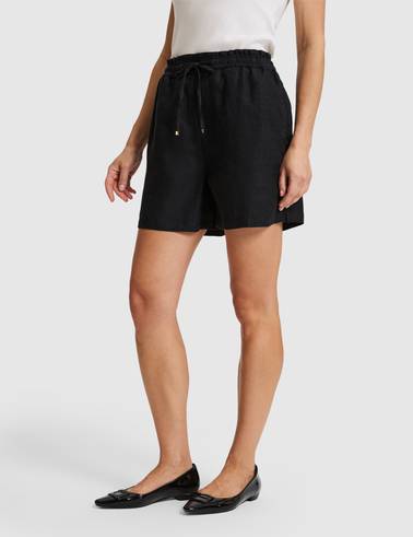 Siyah Comfort Fit Bermuda Şort
