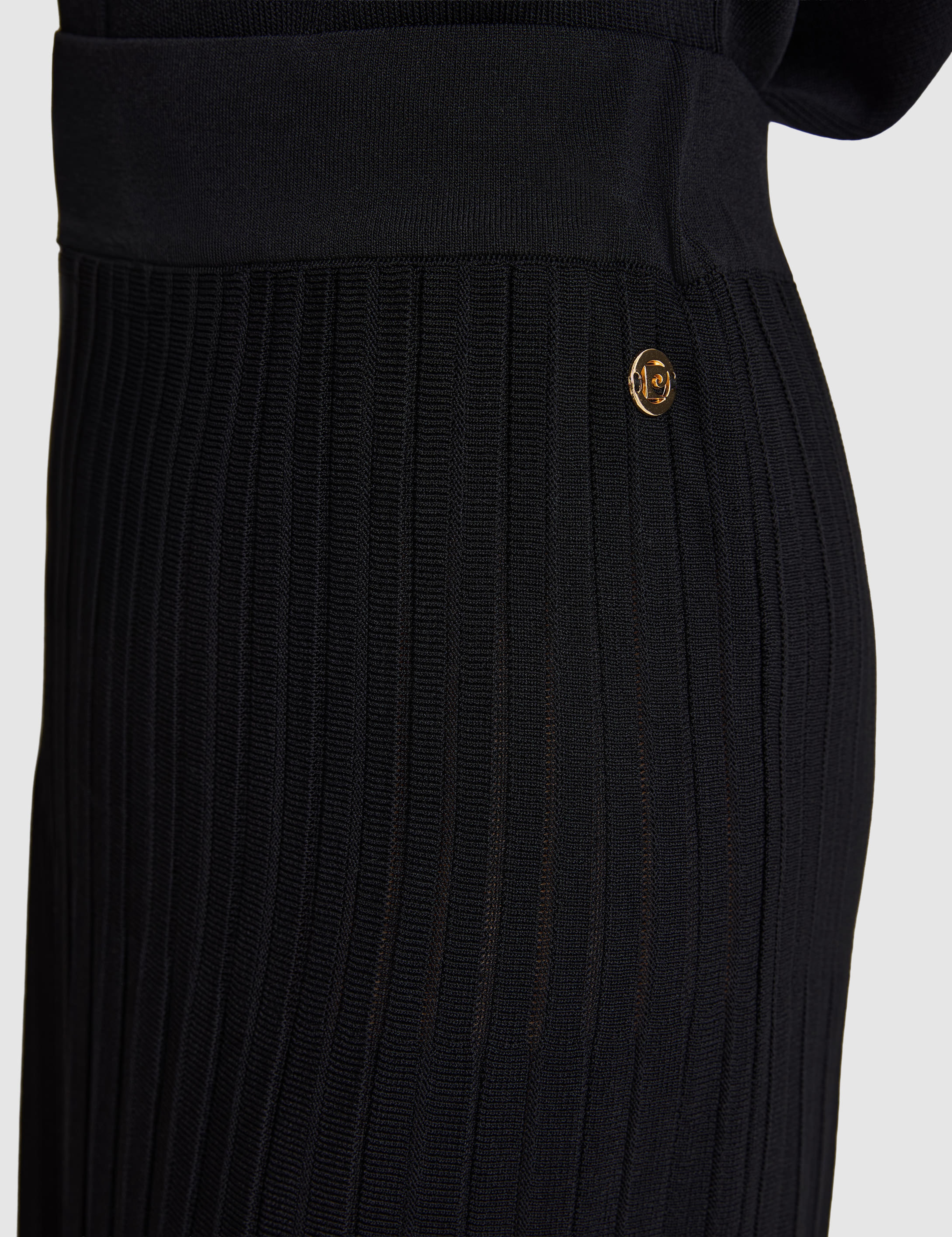Siyah Slim Fit Triko Etek - Image 6