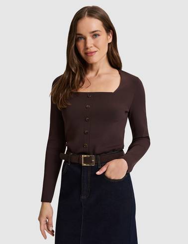 Kahverengi Slim Fit Kazak