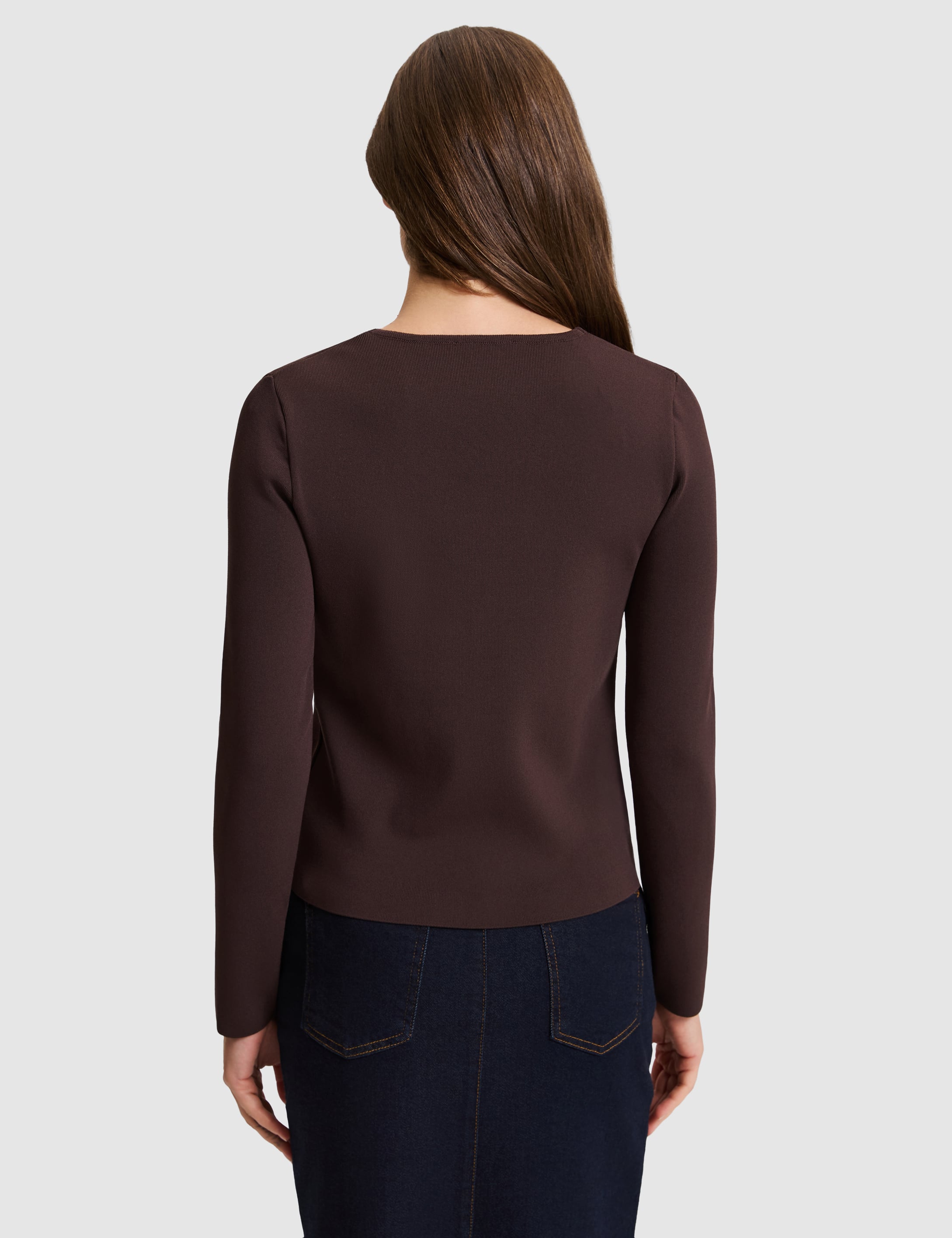 Kahverengi Slim Fit Kazak - Image 6