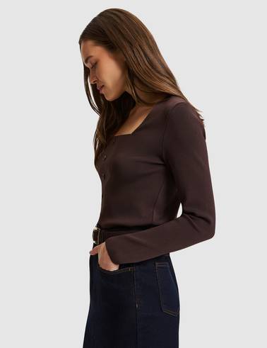 Kahverengi Slim Fit Kazak
