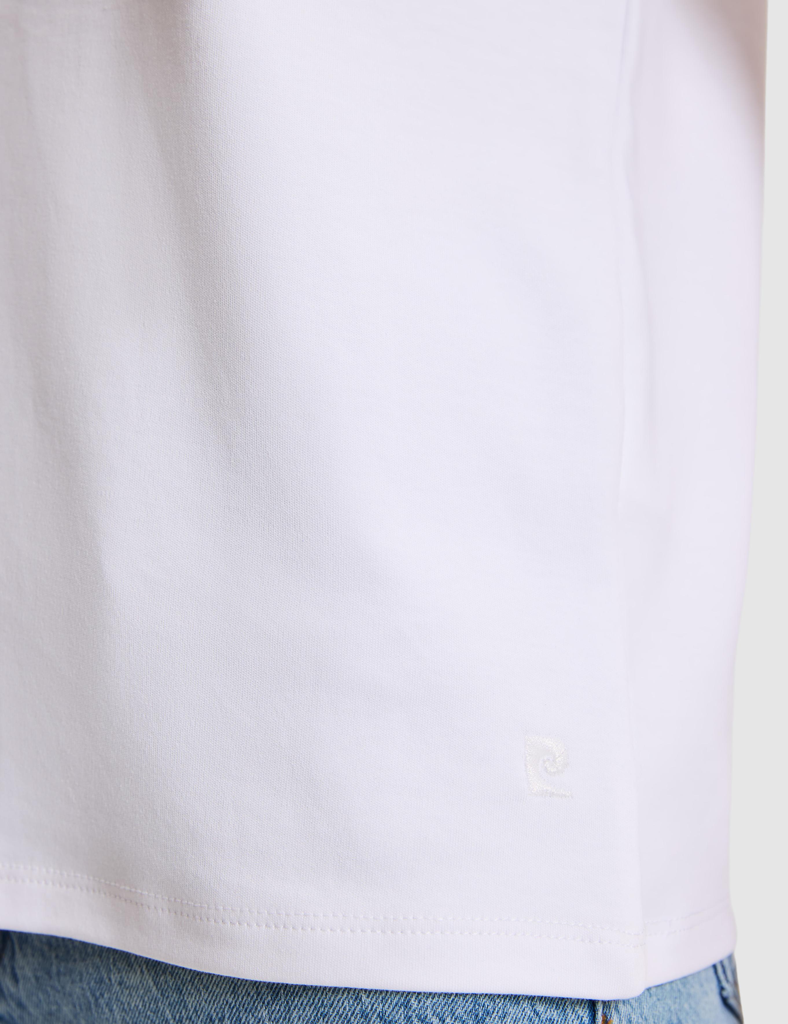 Beyaz Regular Fit Bisiklet Yaka Basic Tişört