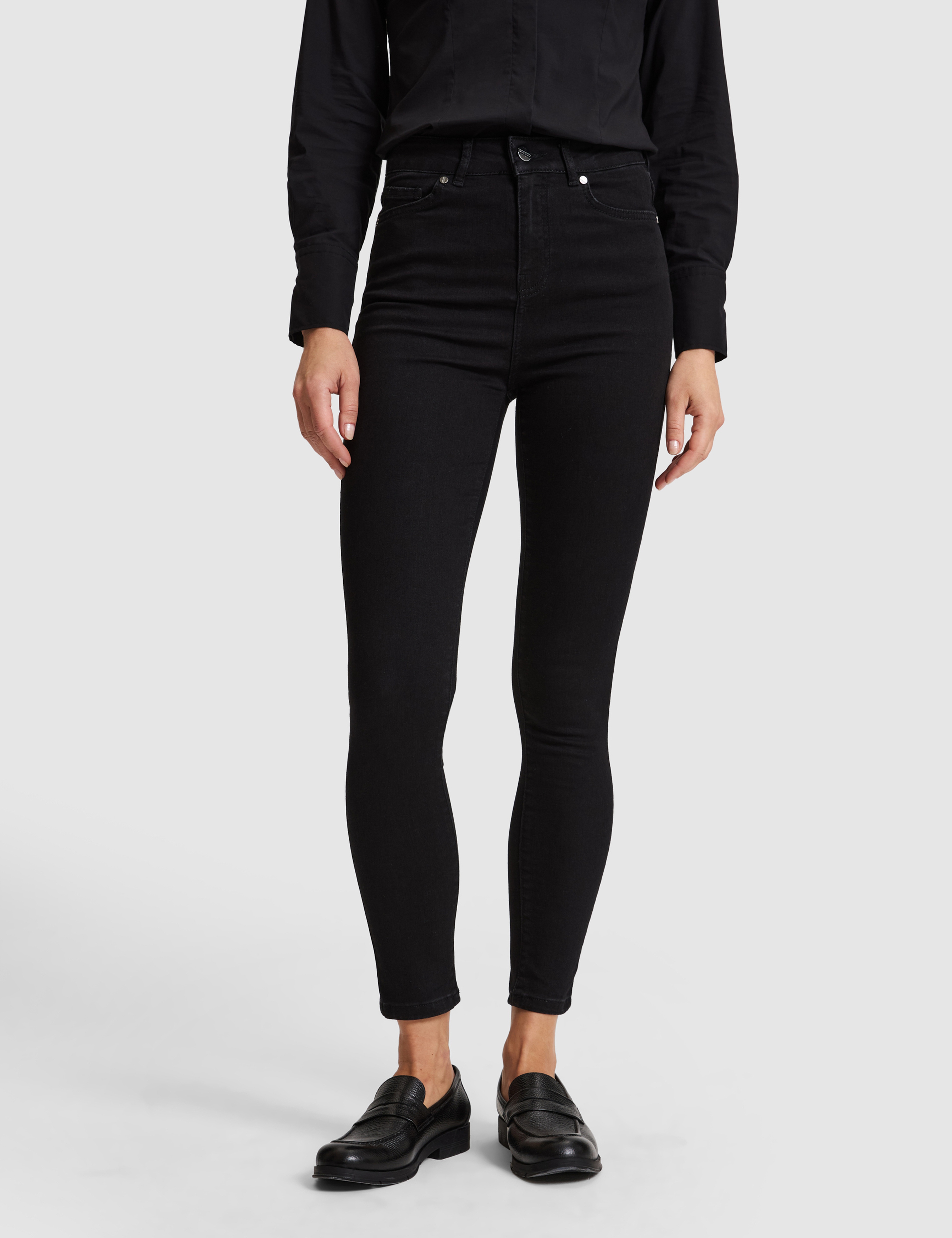 Siyah Skinny Fit Jean Pantolon - Image 2