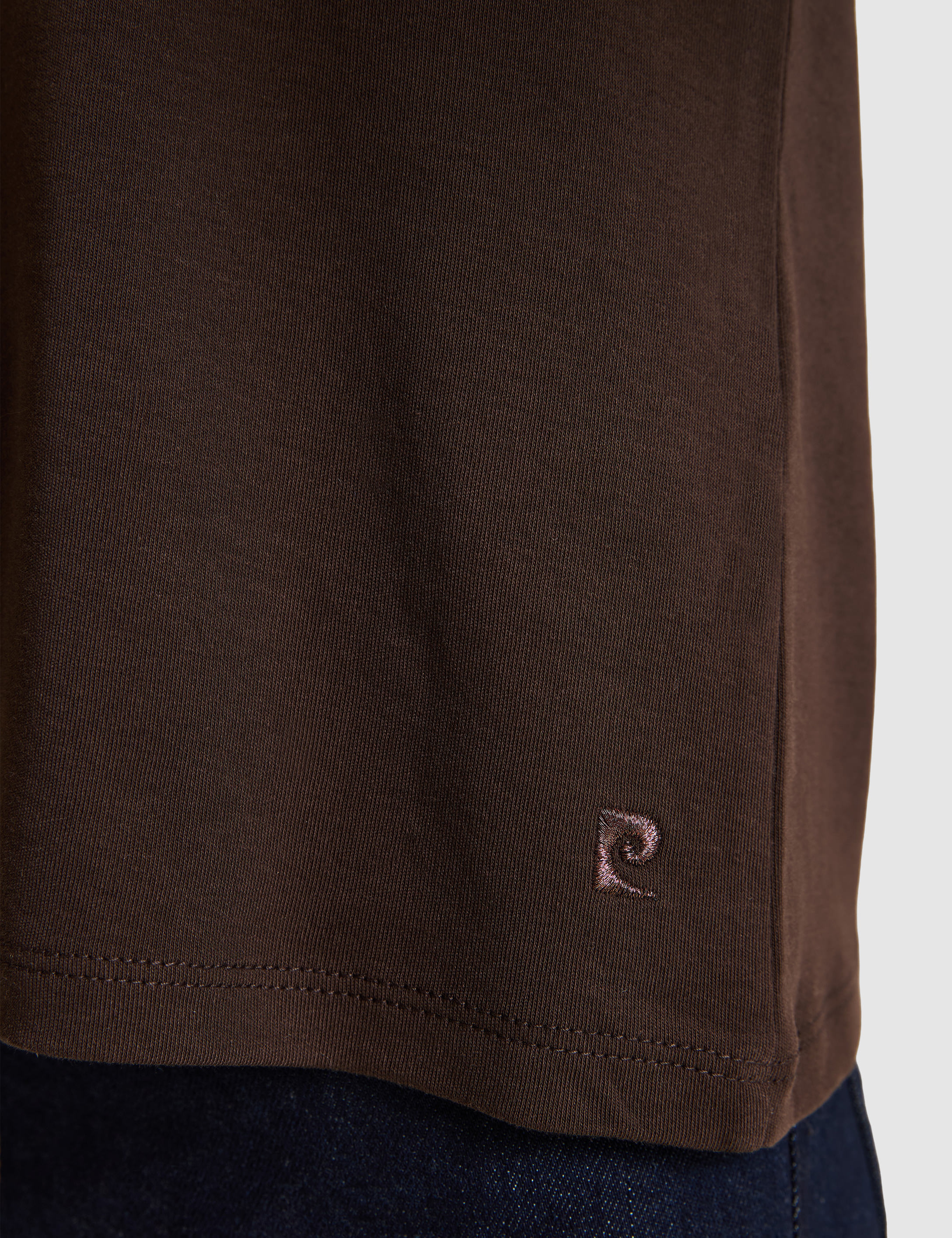 Kahverengi Regular Fit Basic Tişört