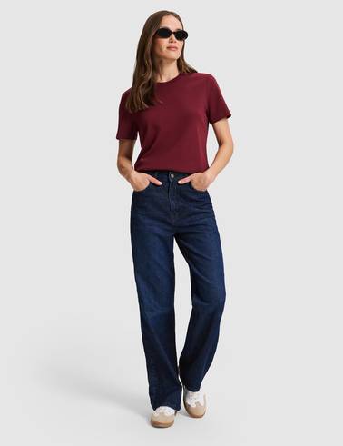Bordo Regular Fit Basic Tişört