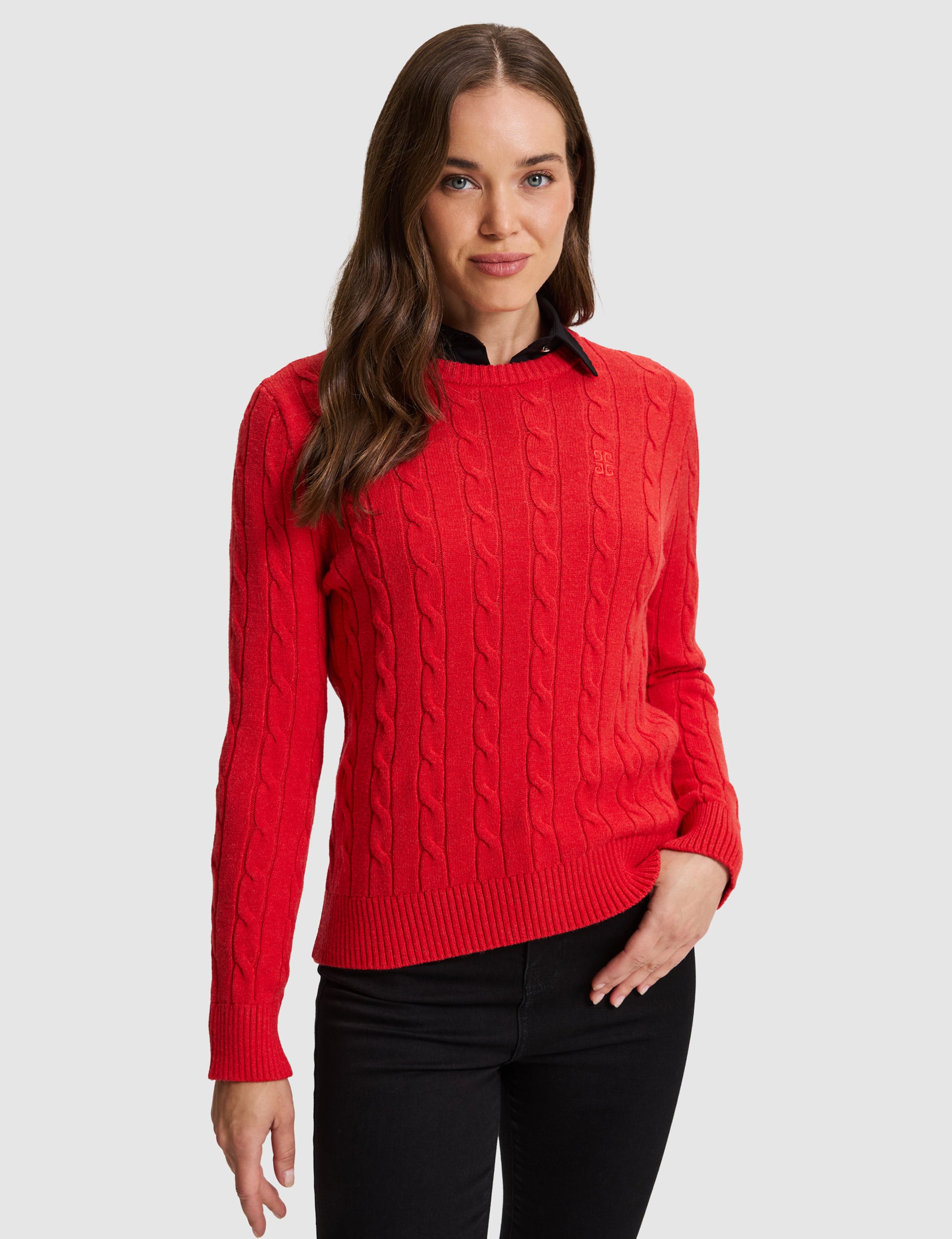 Kırmızı Regular Fit Kazak