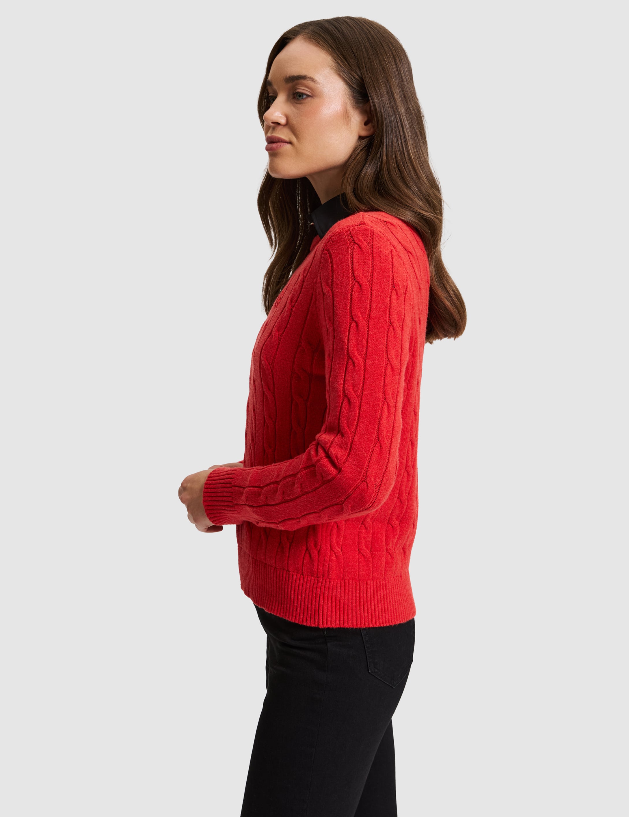 Kırmızı Regular Fit Kazak - Image 3