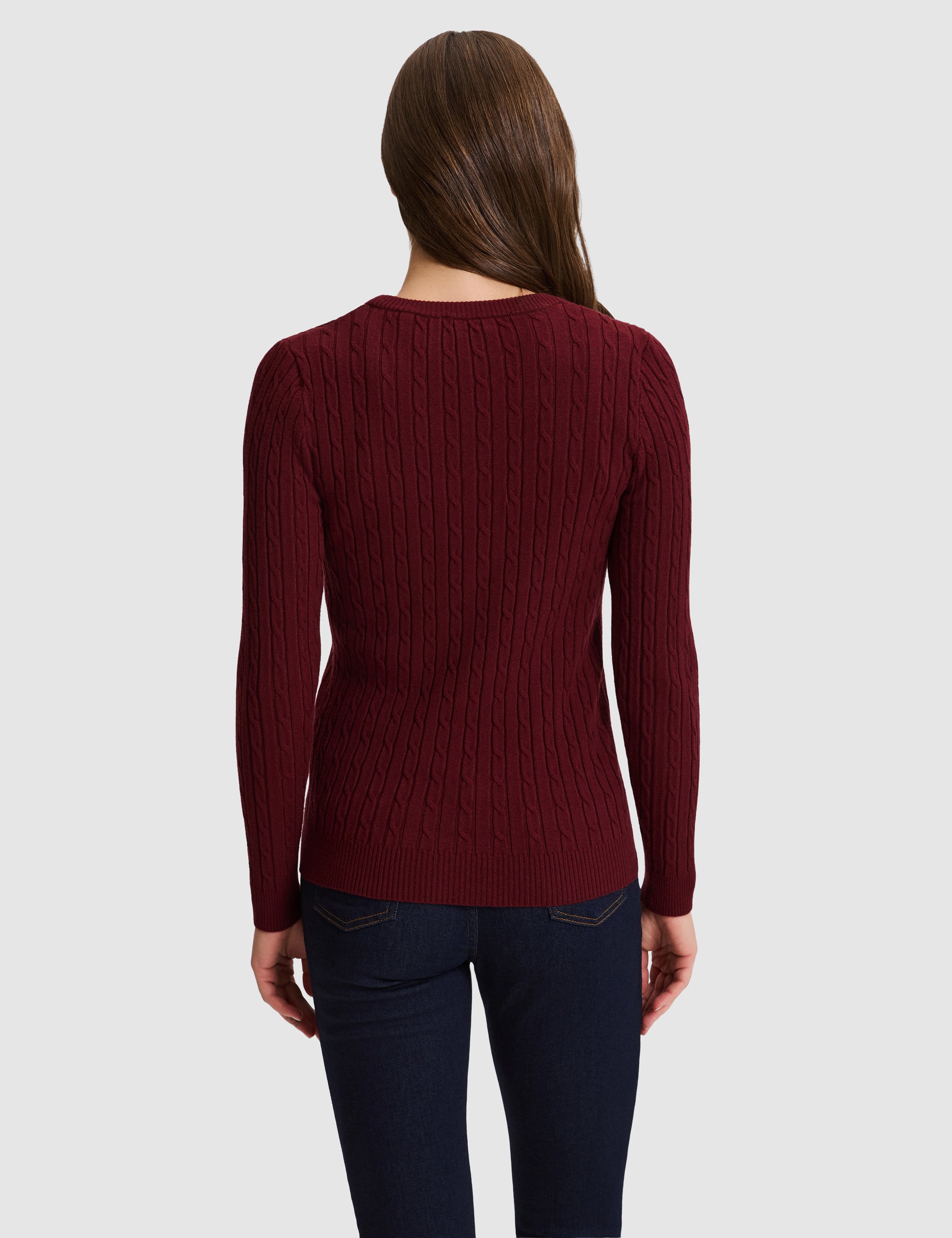 Bordo Slim Fit Kazak
