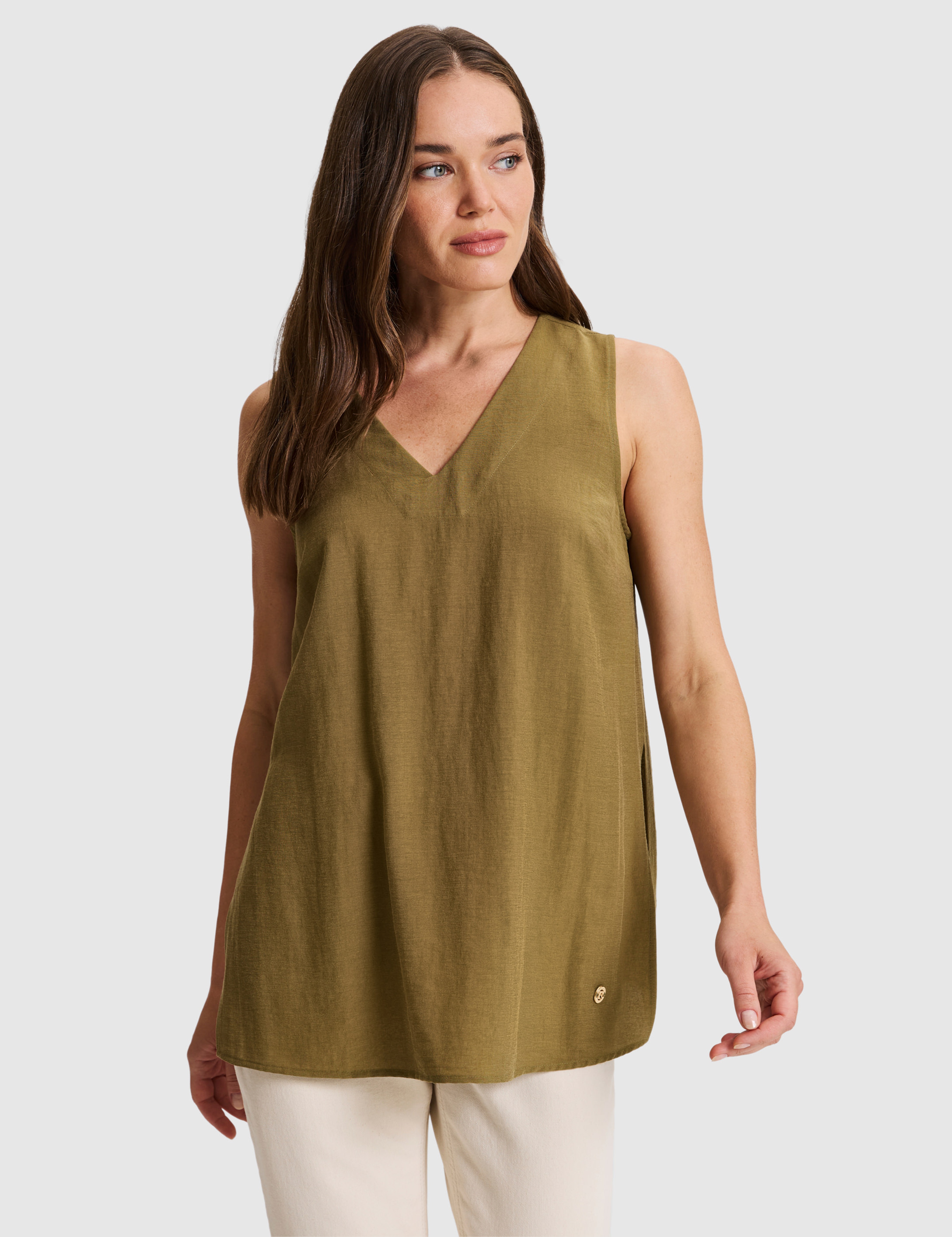 Haki Regular Fit Bluz - Image 1