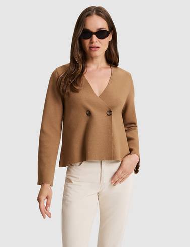 Camel Regular Fit Triko Hırka