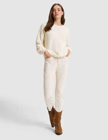 Ekru Regular Fit Kazak
