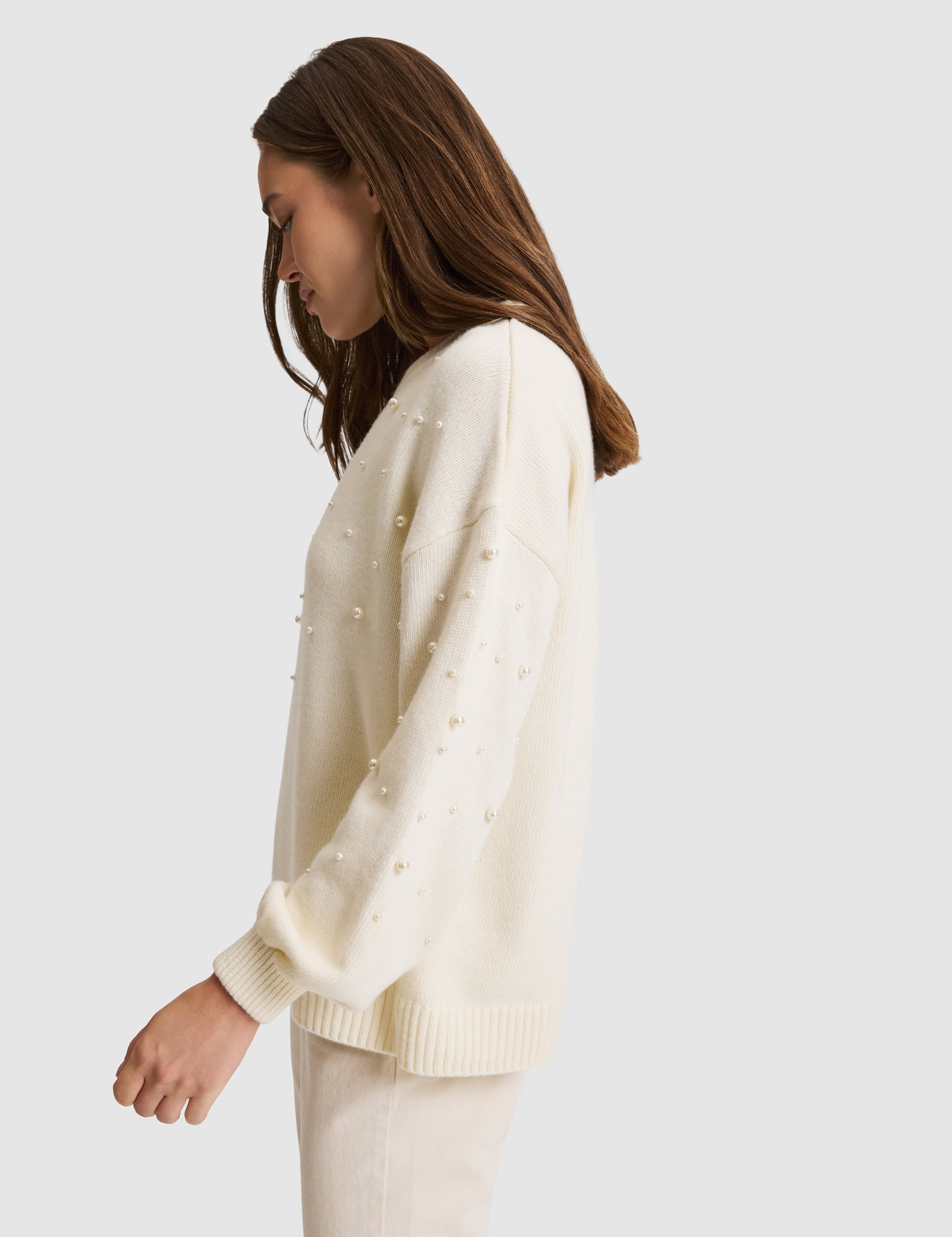Ekru Regular Fit Kazak - Image 3