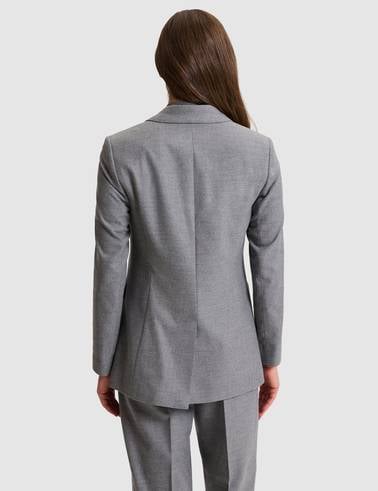 Gri Slim Fit Ceket