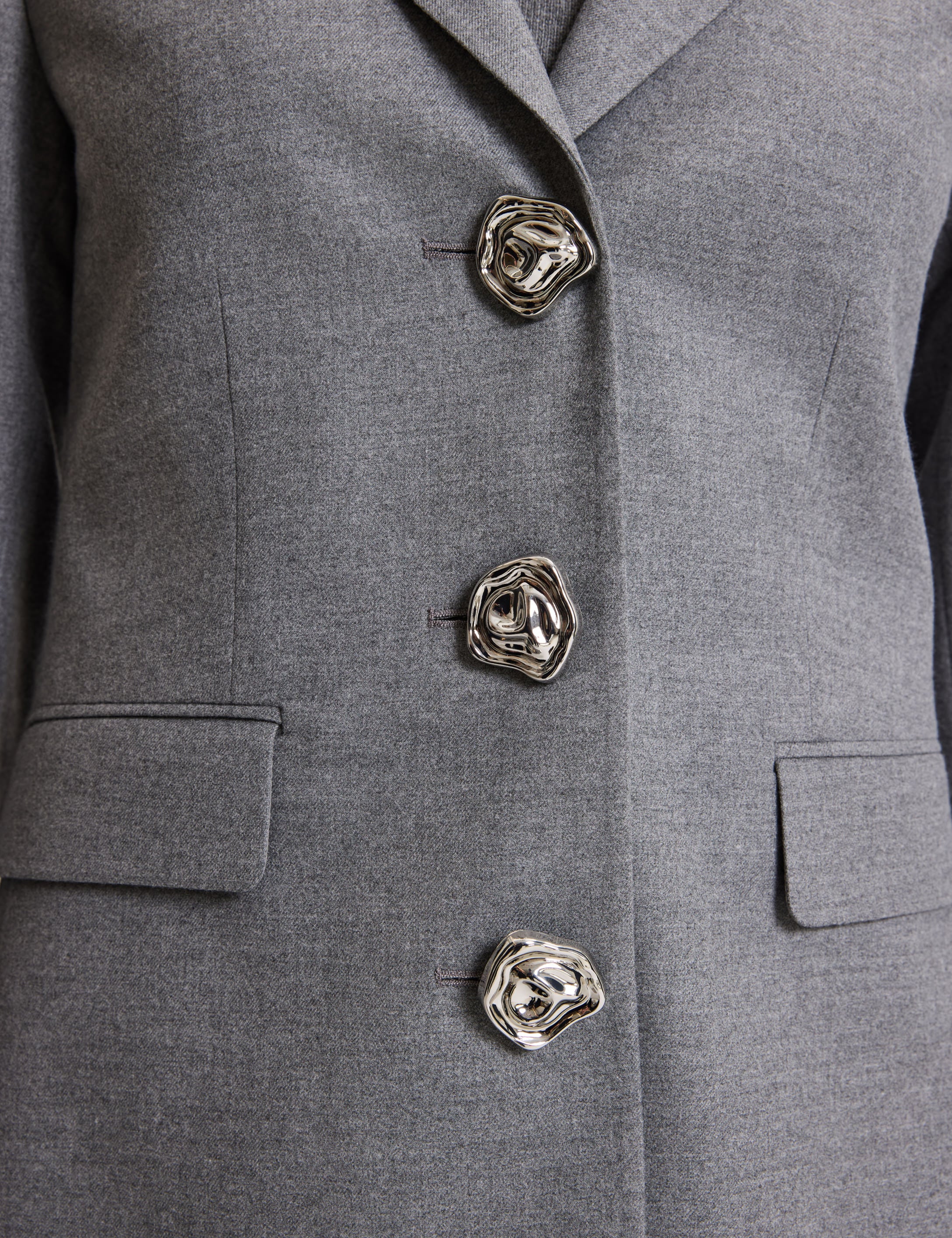 Gri Slim Fit Ceket - Image 6
