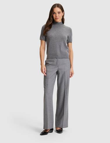 Gri Melanj Slim Fit Kazak
