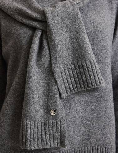 Gri Melanj Regular Fit Kazak