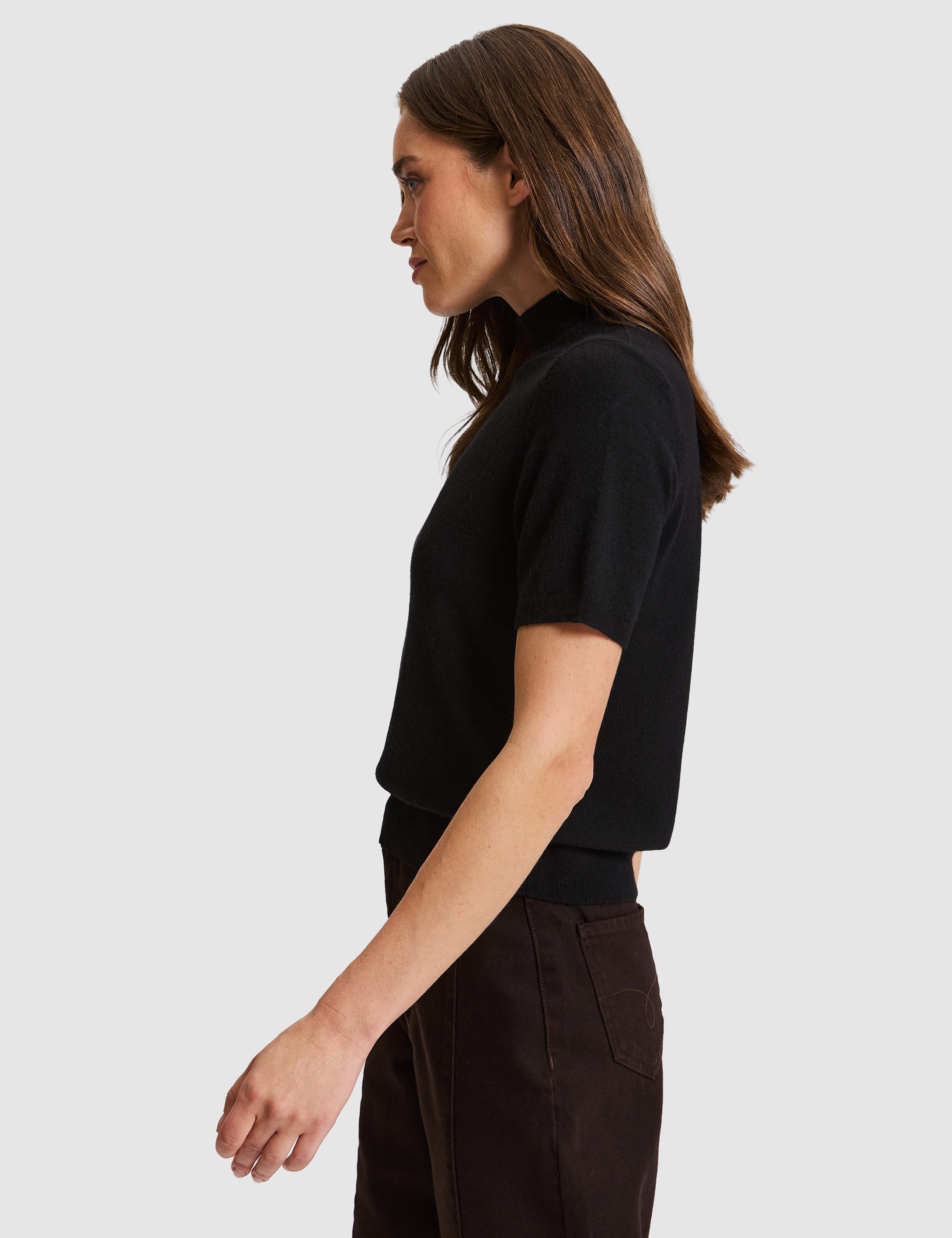 Siyah Slim Fit Kazak - Image 3