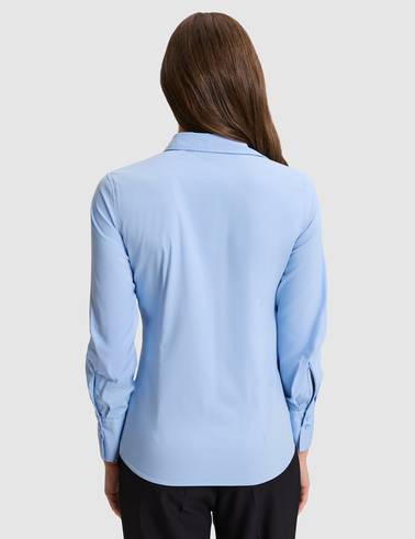 Açık Mavi Slim Fit Uzun Kollu Gömlek