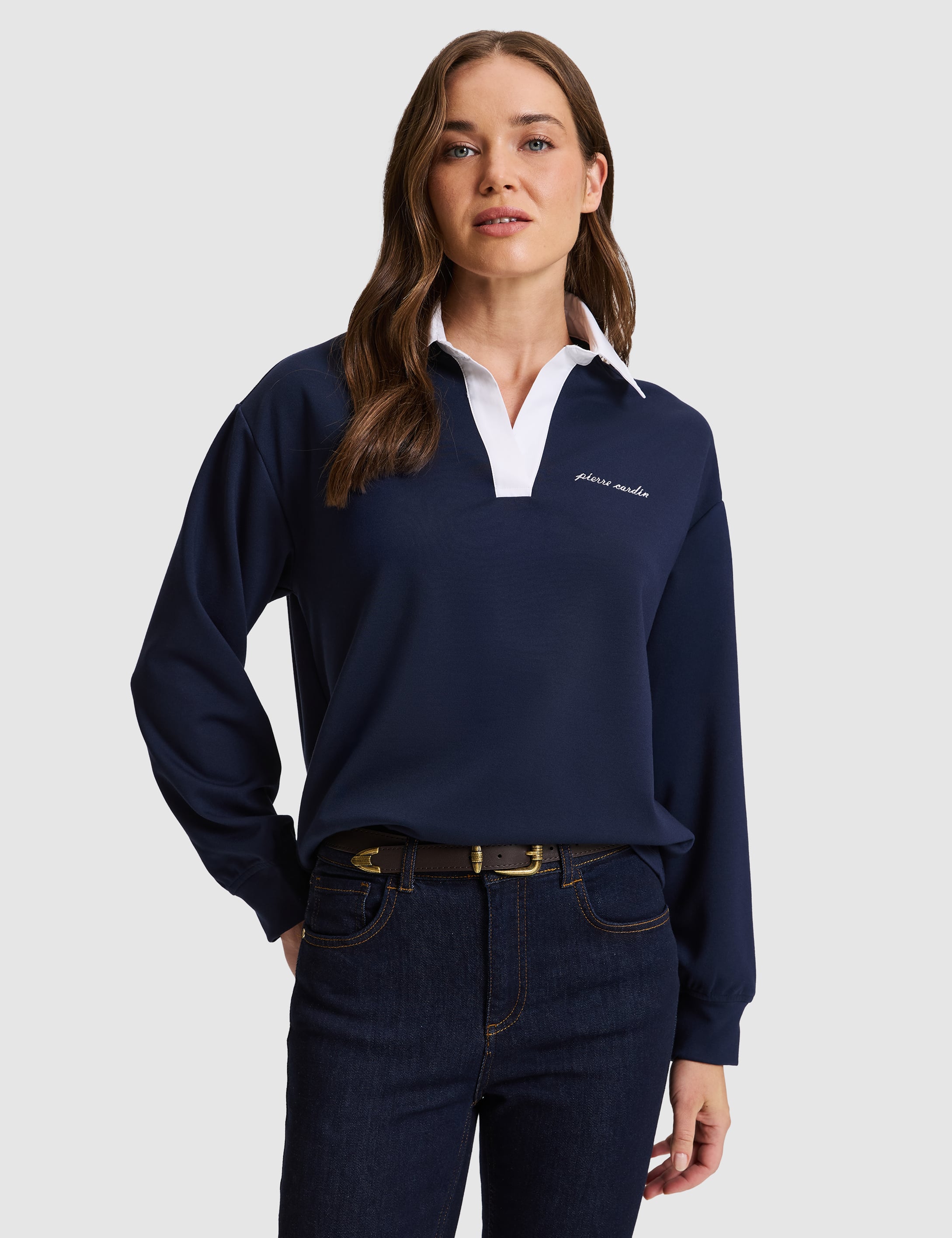 Lacivert Comfort Fit Sweatshirt