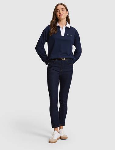 Lacivert Comfort Fit Sweatshirt