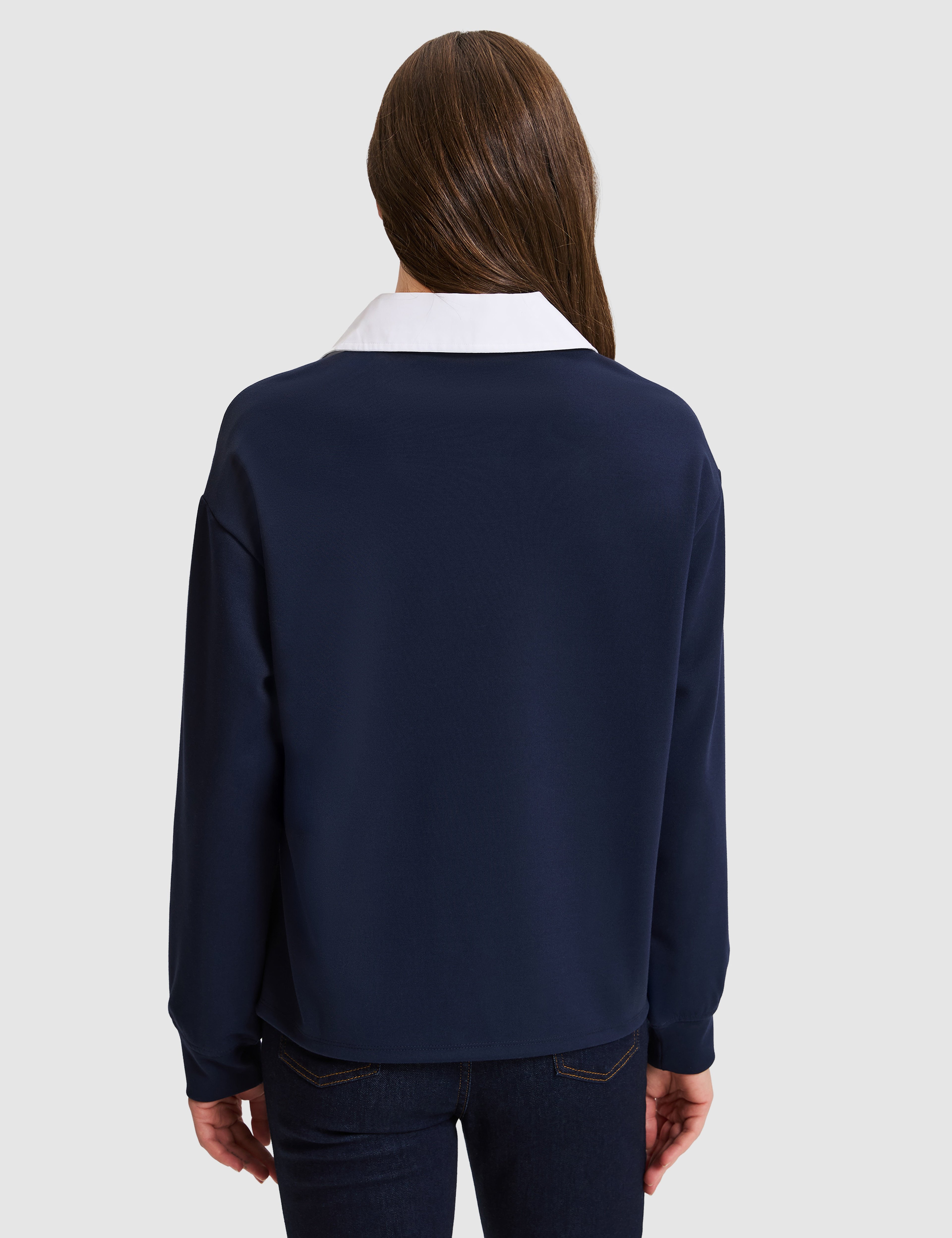 Lacivert Comfort Fit Sweatshirt - Image 5