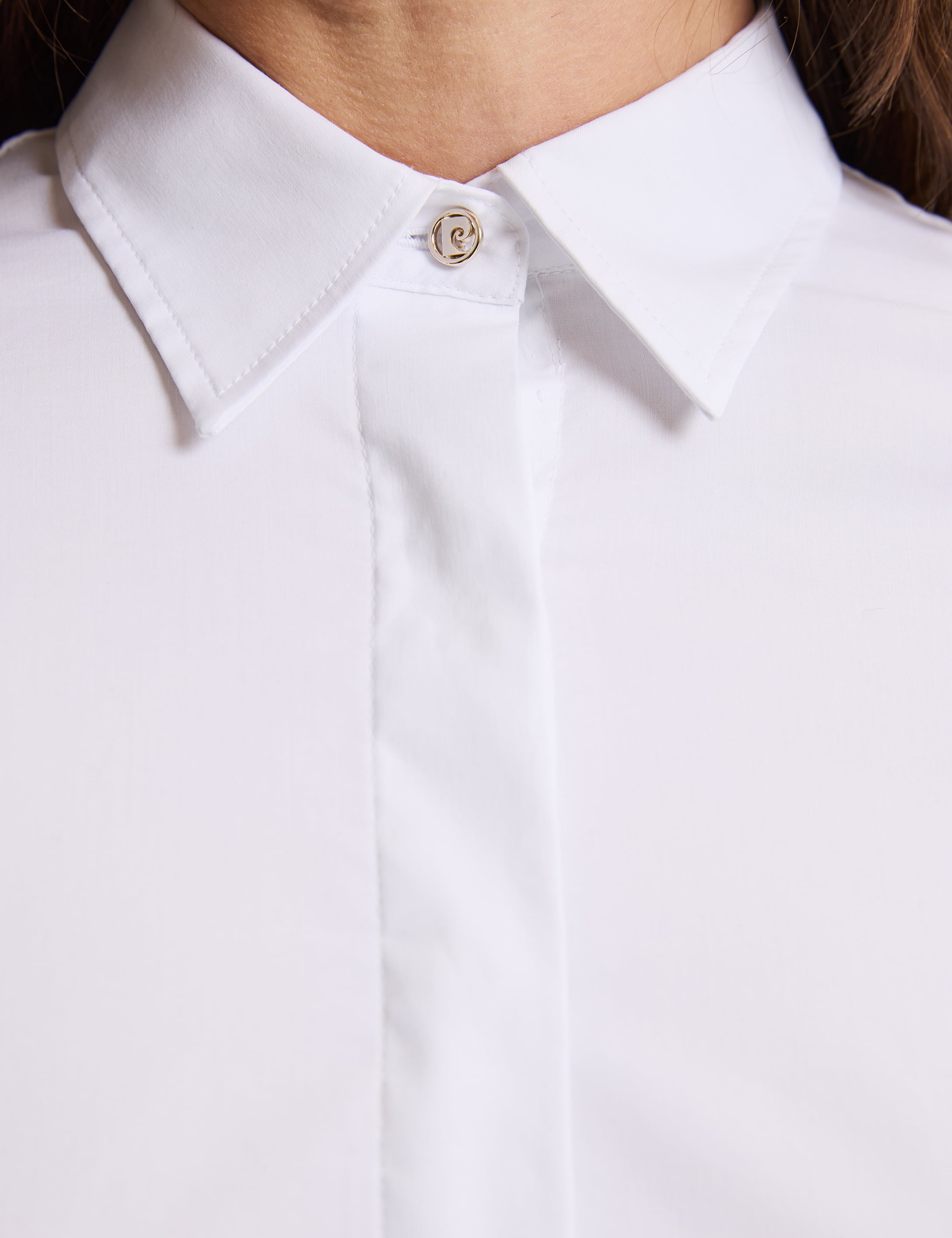 Beyaz Slim Fit Uzun Kollu Gömlek - Image 6