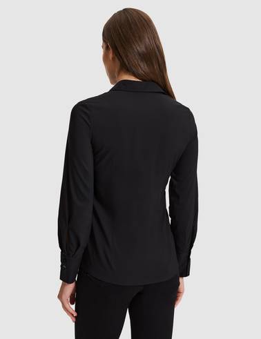 Siyah Slim Fit Uzun Kollu Gömlek
