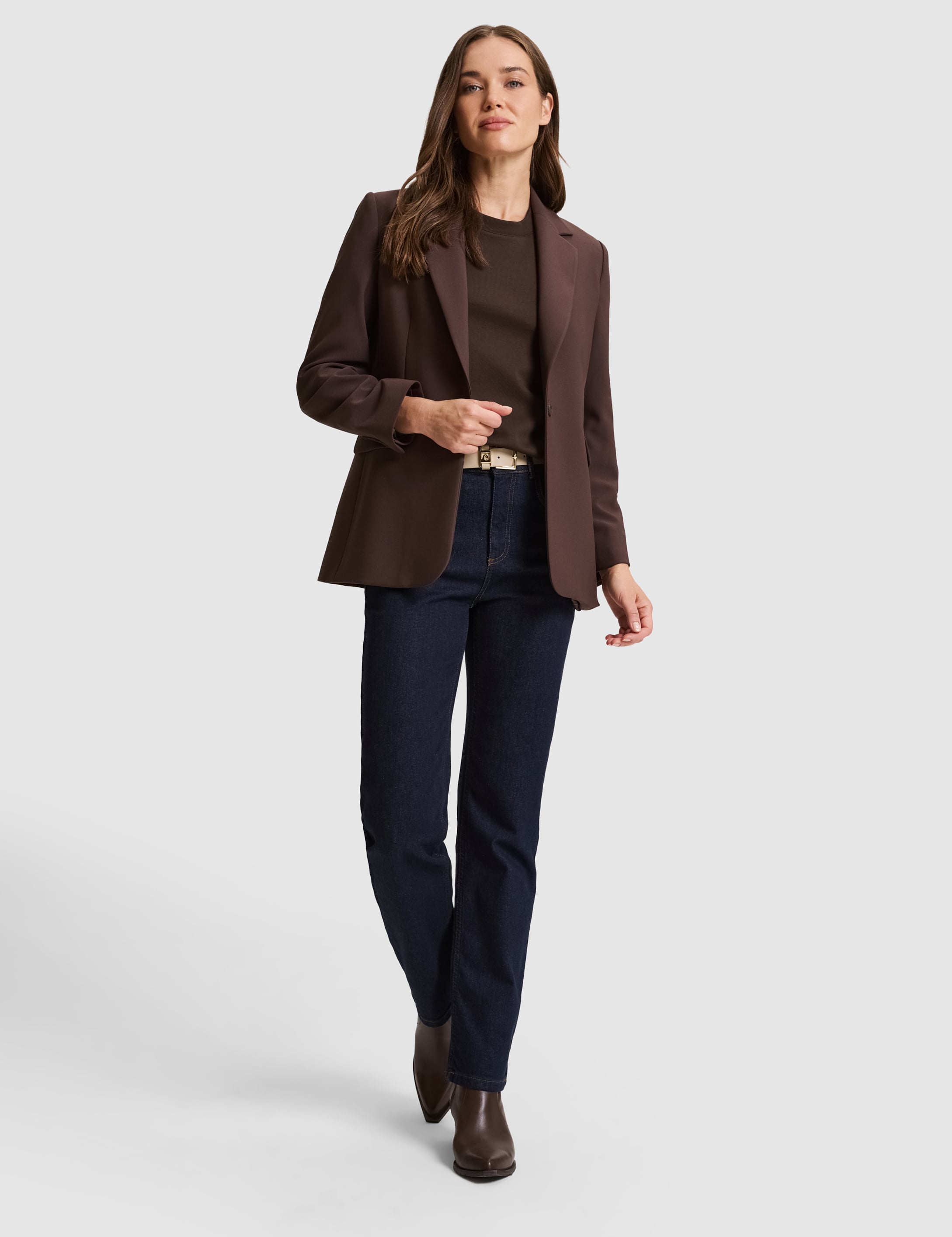 Kahverengi Slim Fit Ceket - Image 4