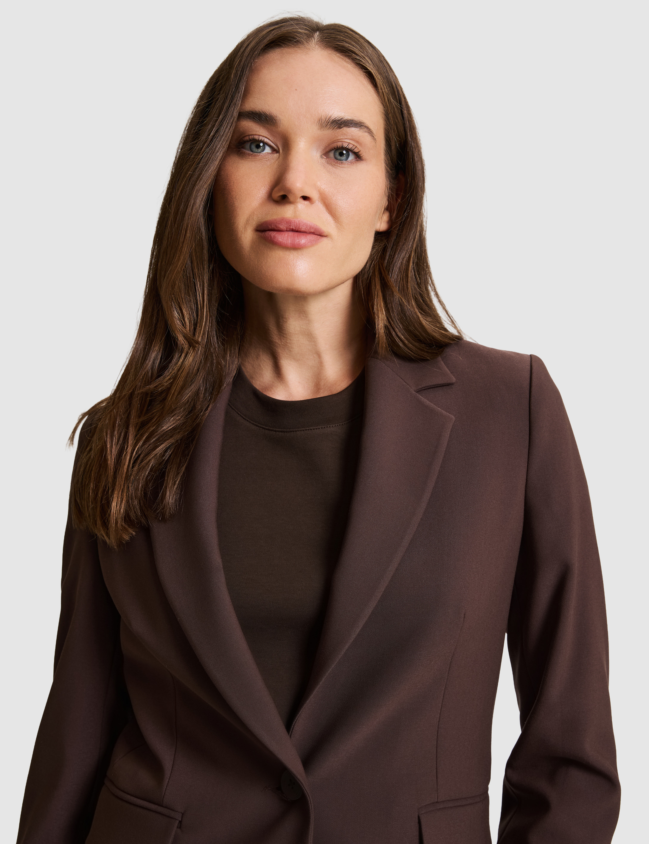 Kahverengi Slim Fit Ceket - Image 2