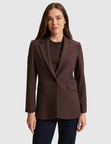 Kahverengi Slim Fit Ceket