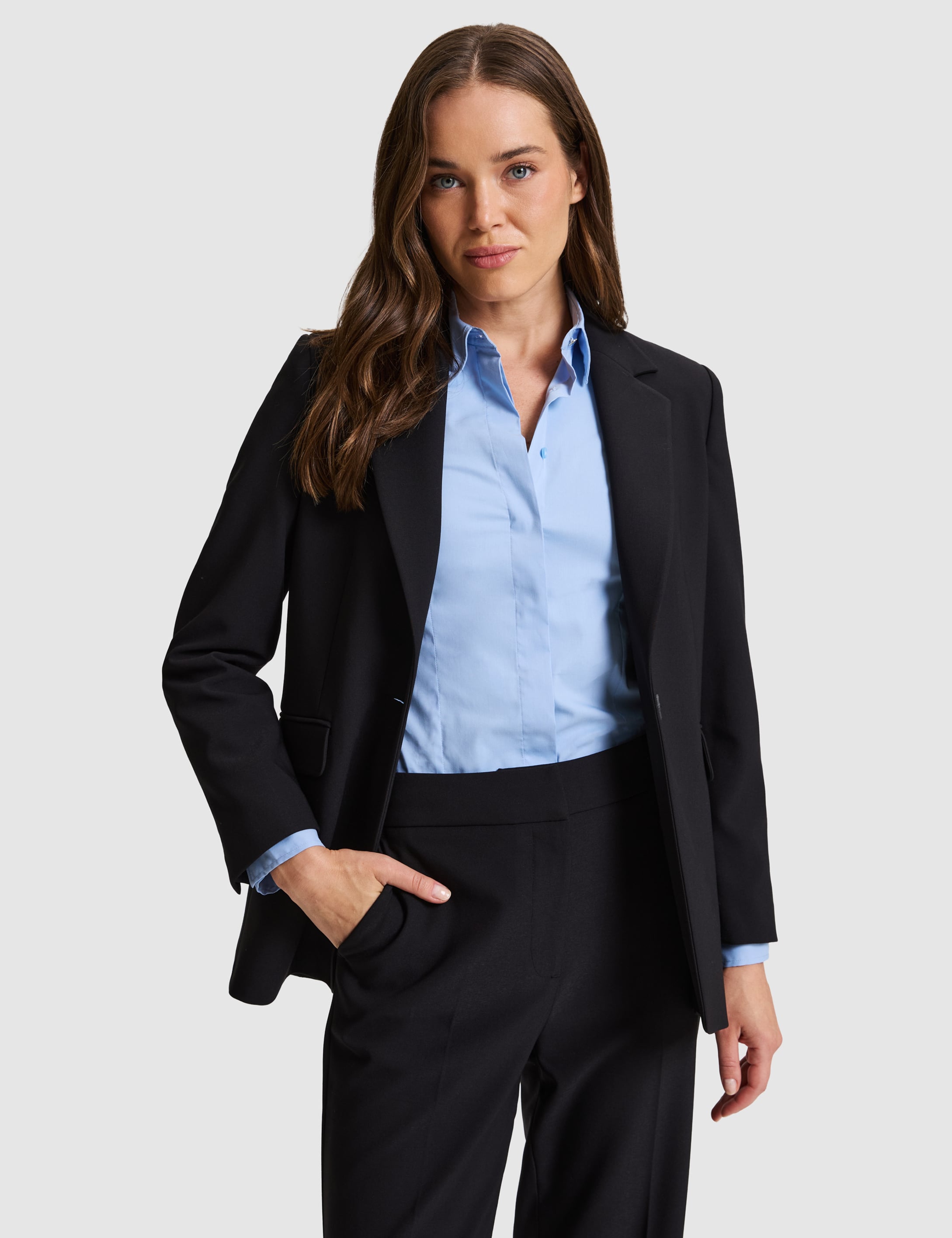 Siyah Slim Fit Ceket - Image 3