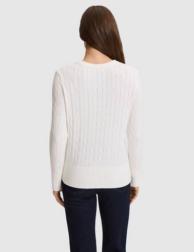 Beyaz Regular Fit Triko Hırka