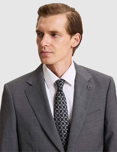 Füme Slim Tailored Fit %100 Yün Takım Elbise
