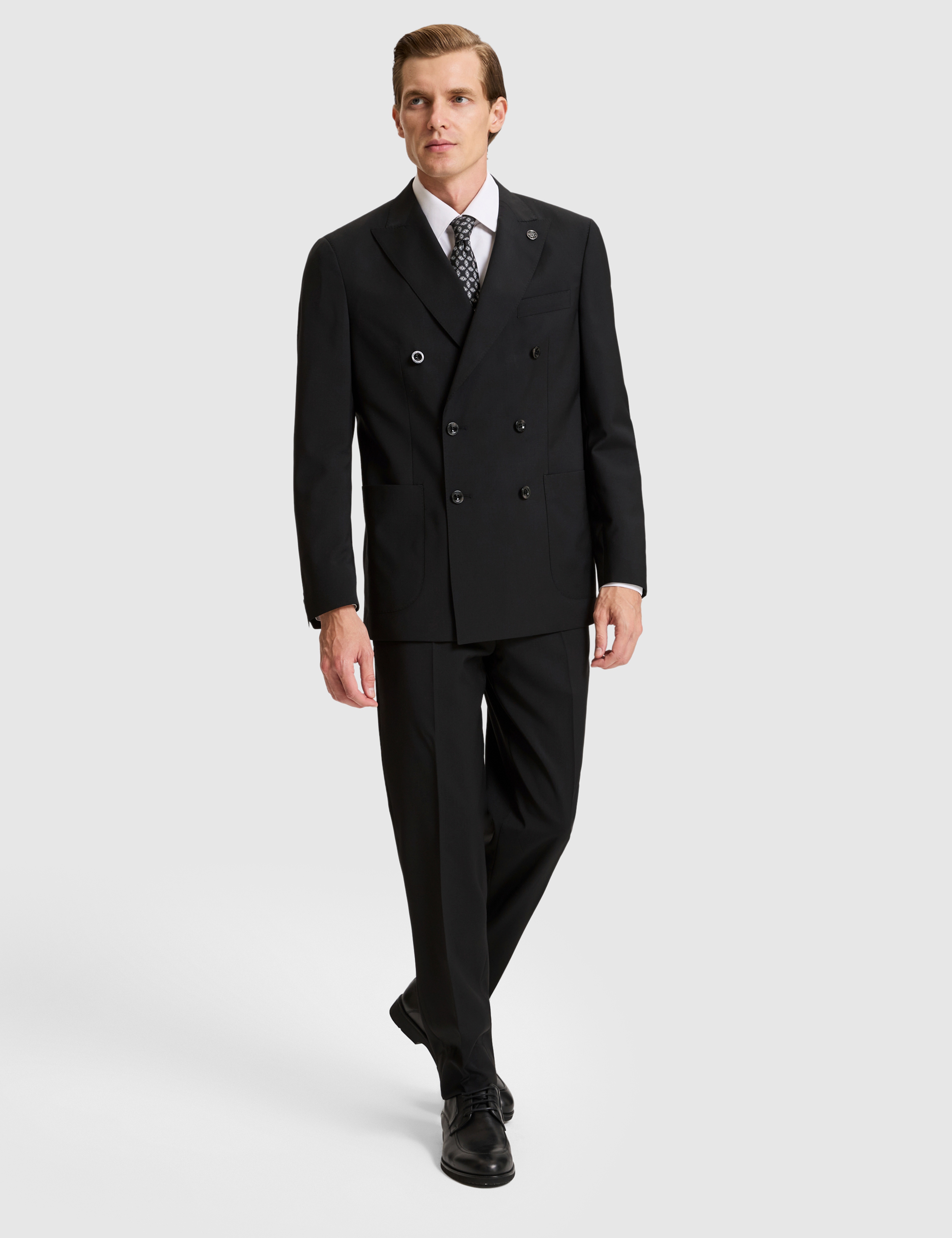 Siyah SLIM TAILORED Takım Elbise - Image 4