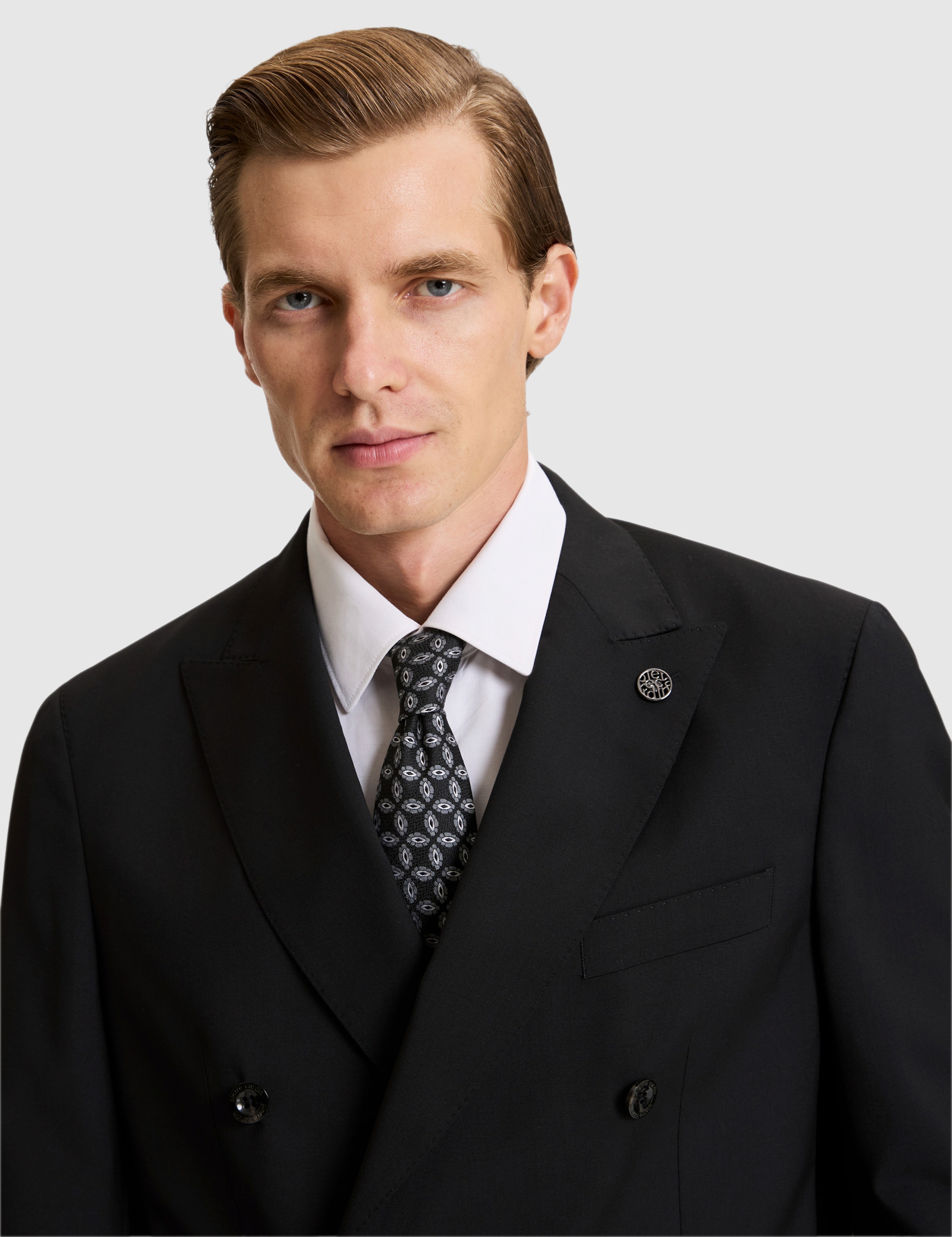Siyah SLIM TAILORED Takım Elbise - Image 3