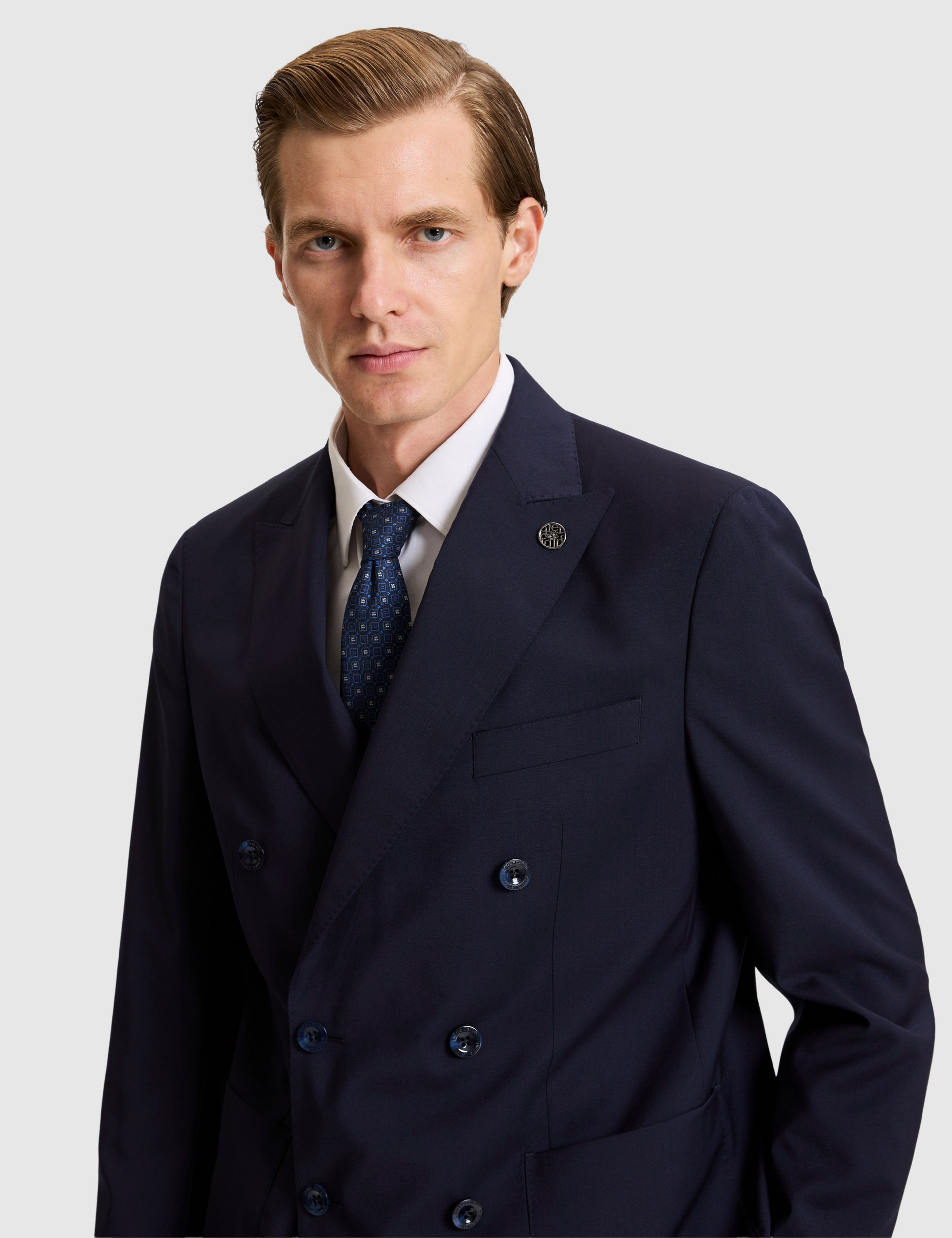 Lacivert SLIM TAILORED Takım Elbise - Image 4