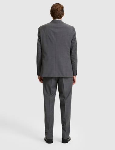 Füme Slim Tailored Fit %100 Yün Kruvaze Takım Elbise