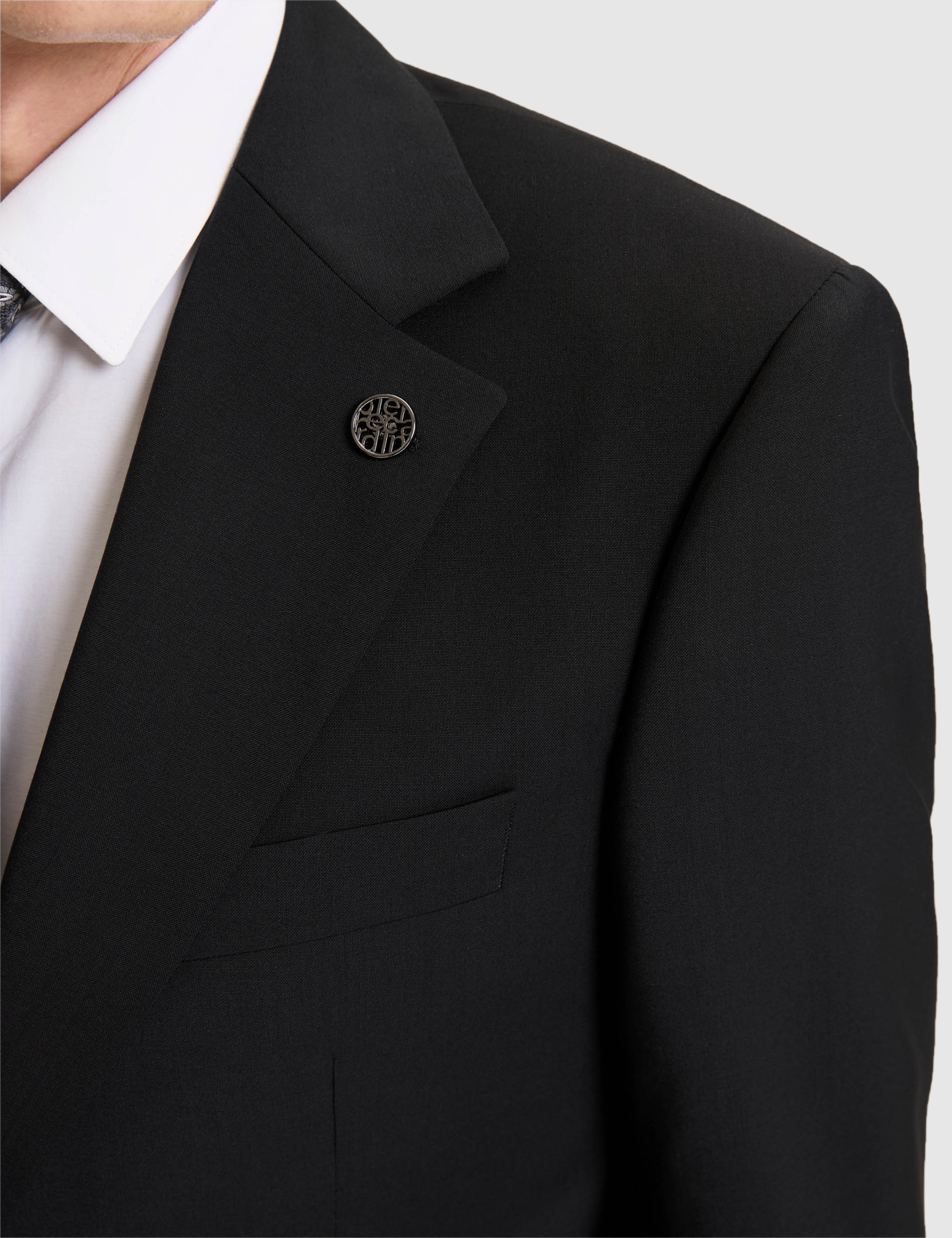 Siyah SLIM TAILORED Takım Elbise - Image 7